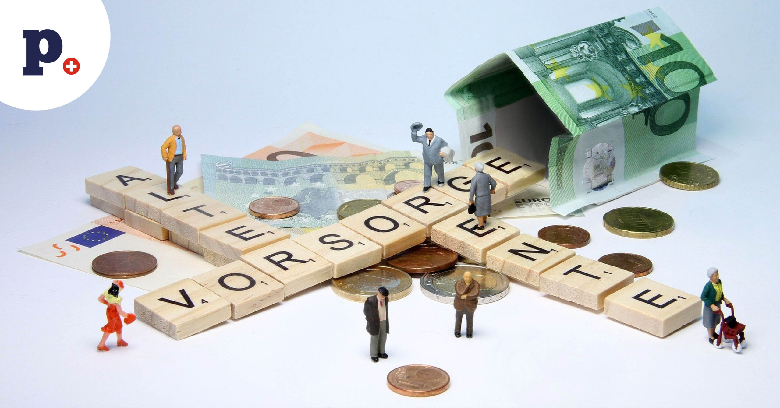 grafika scrabble altersvorsorge rente