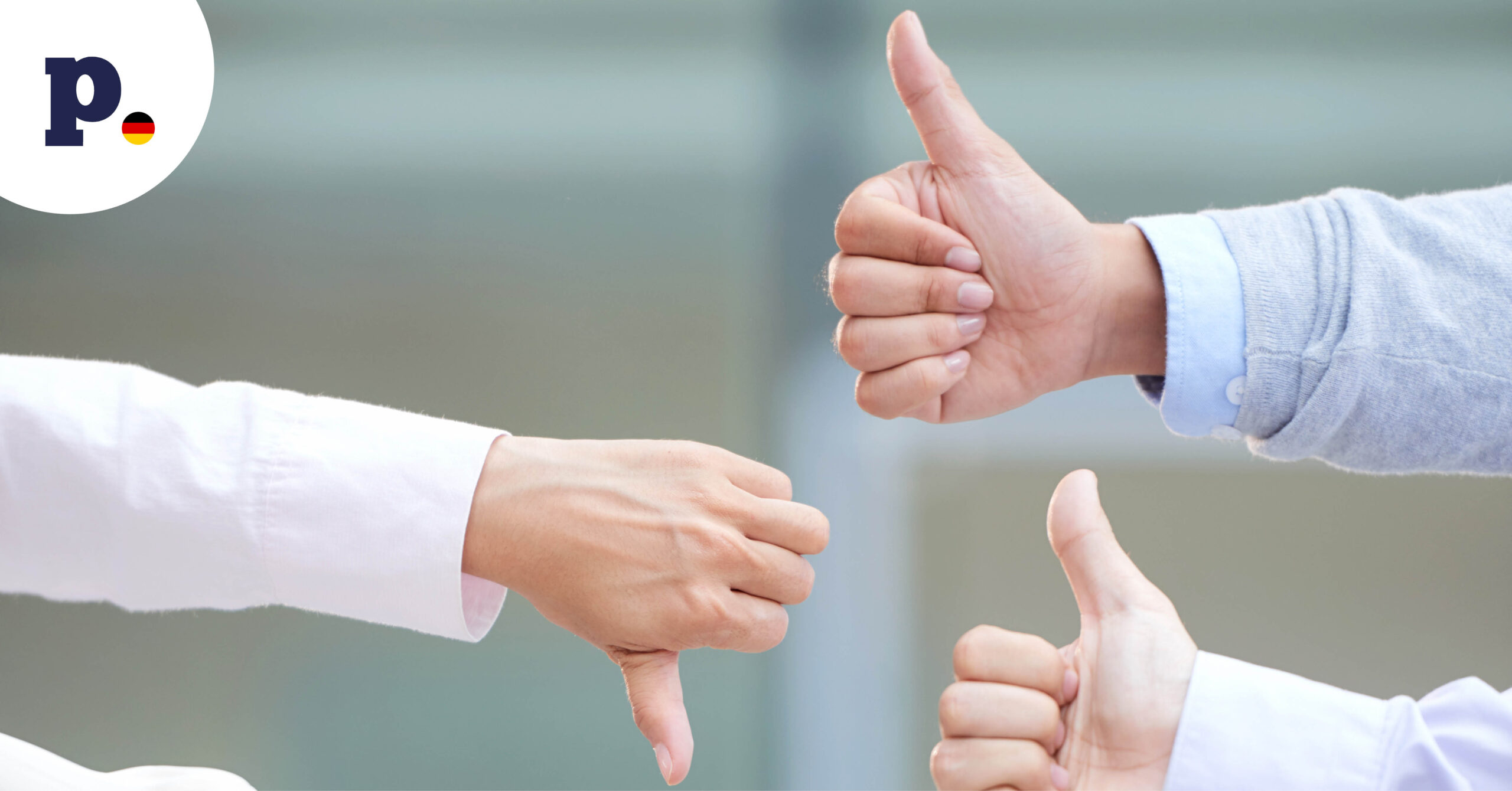 kciuki w górę i w dół