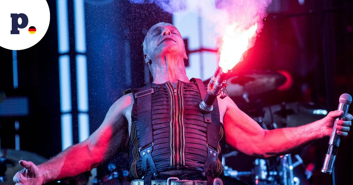 till lindemann podczas koncertu
