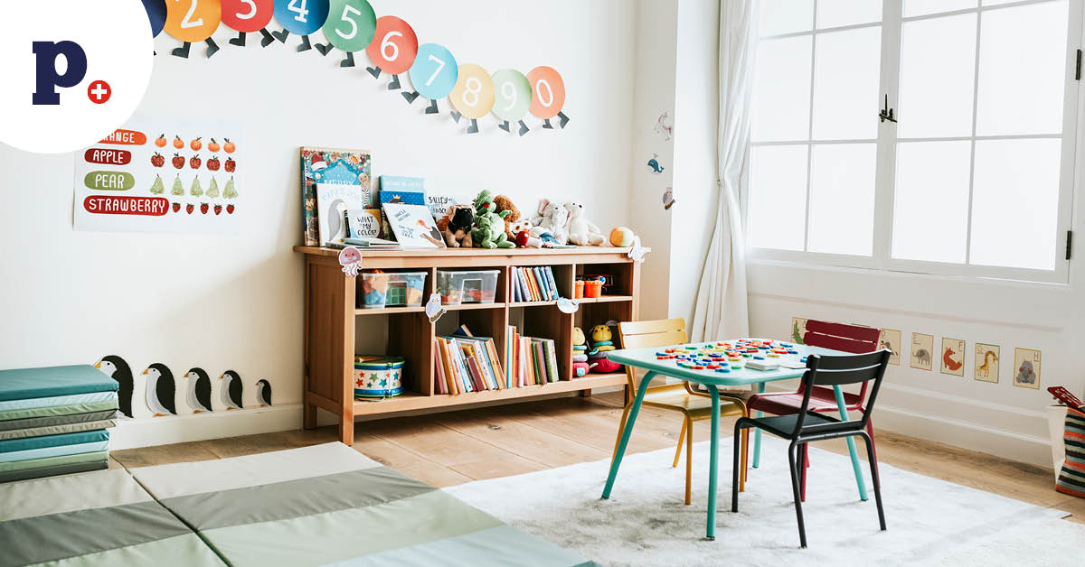 pokój z zabawkami w przedszkolu
