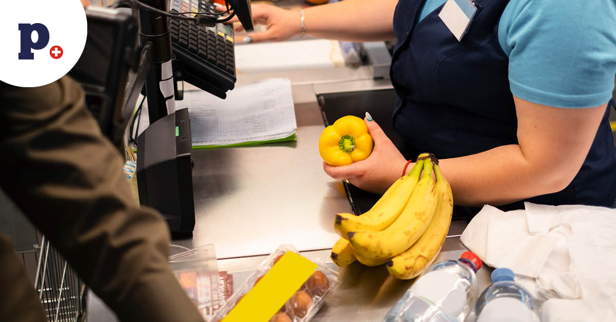 kasa w supermarkecie