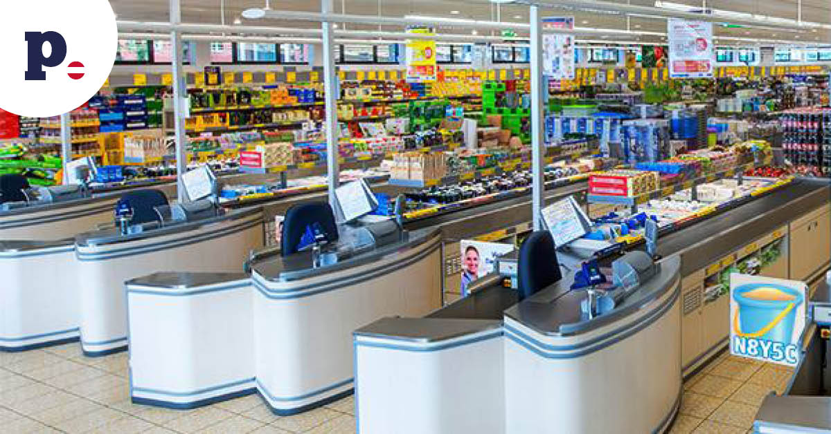 widok na sklep hofer